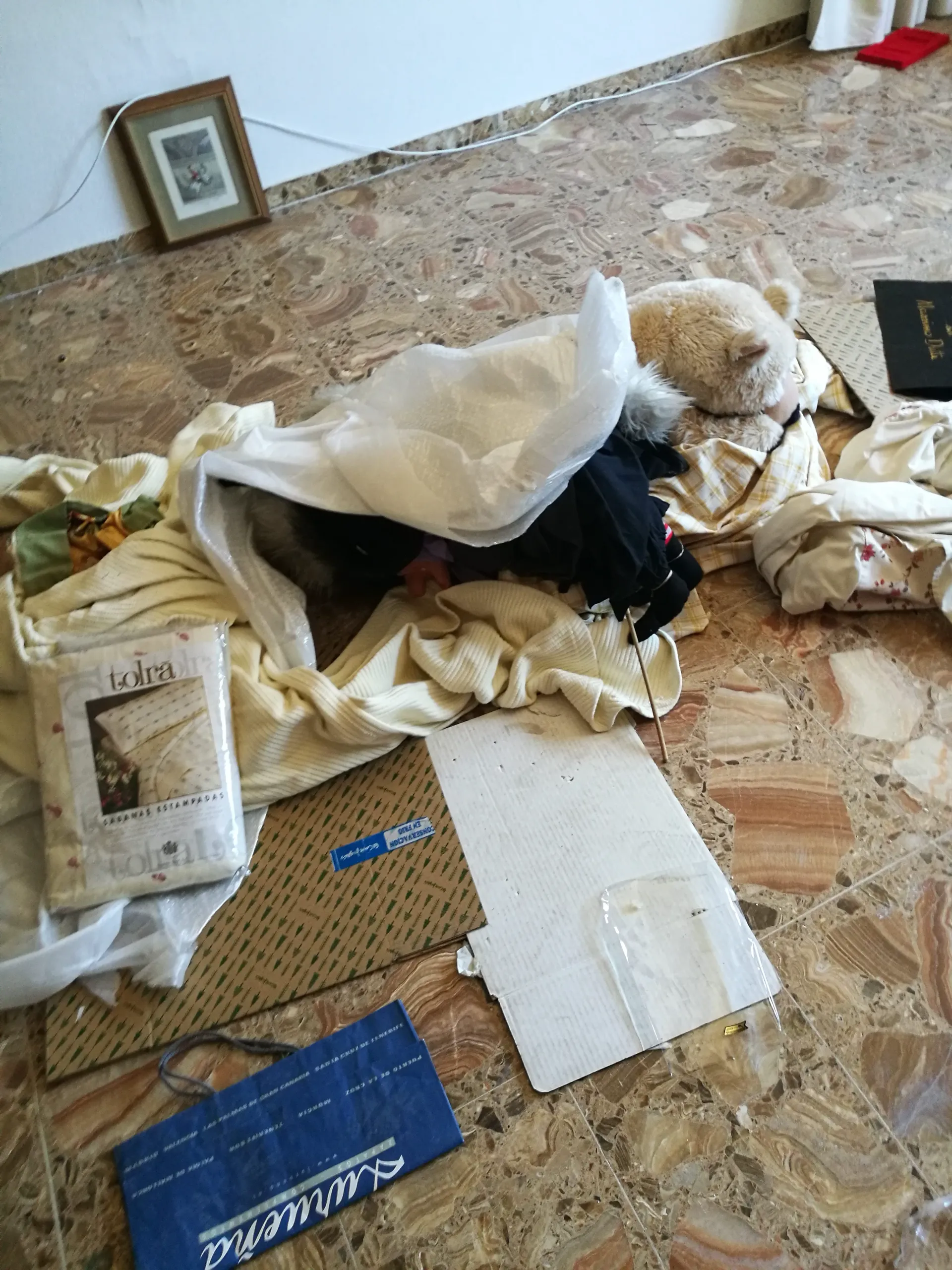 Limpieza después de una ocupación en Cedillo del Condado
